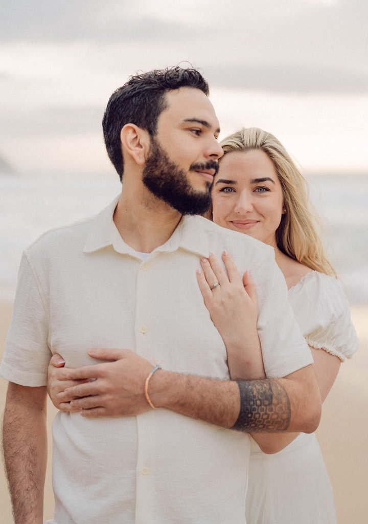 A Romantic Beach Engagement Photoshoot in Lisbon