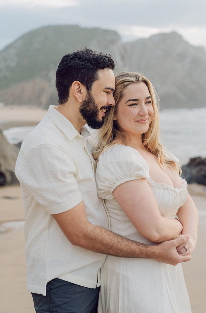 A Romantic Beach Engagement Photoshoot in Lisbon