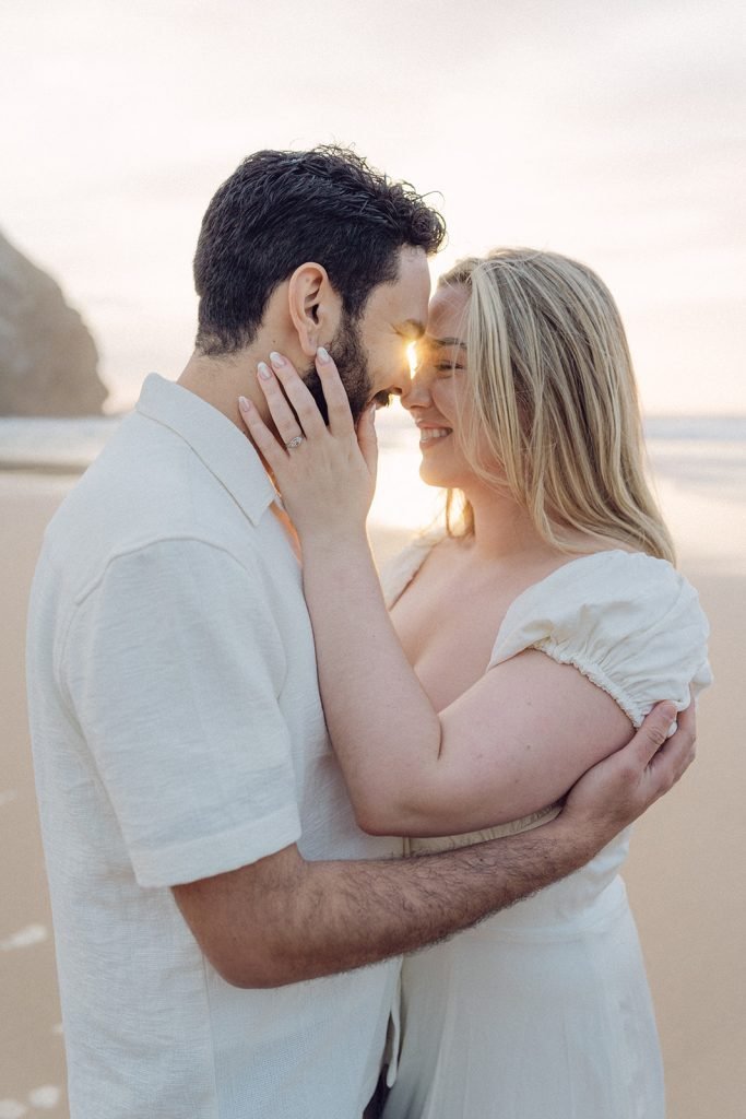 A Romantic Beach Engagement Photoshoot in Lisbon