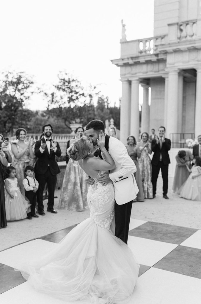 First dance at Queluz Palace wedding in Portugal